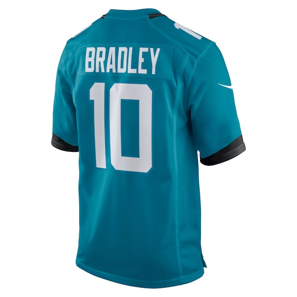 Carter Bradley Jacksonville Jaguars Nike Team Game Jersey - Teal - Image 3