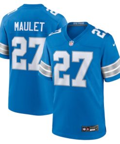 Arthur Maulet Detroit Lions Nike Team Game Jersey -  Blue