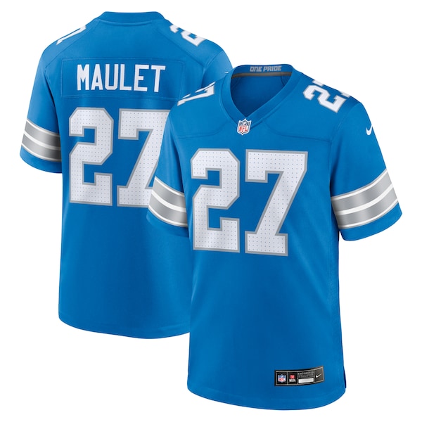 Arthur Maulet Detroit Lions Nike Team Game Jersey - Blue