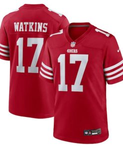 Jordan Watkins San Francisco 49ers Nike Team Game Jersey -  Scarlet
