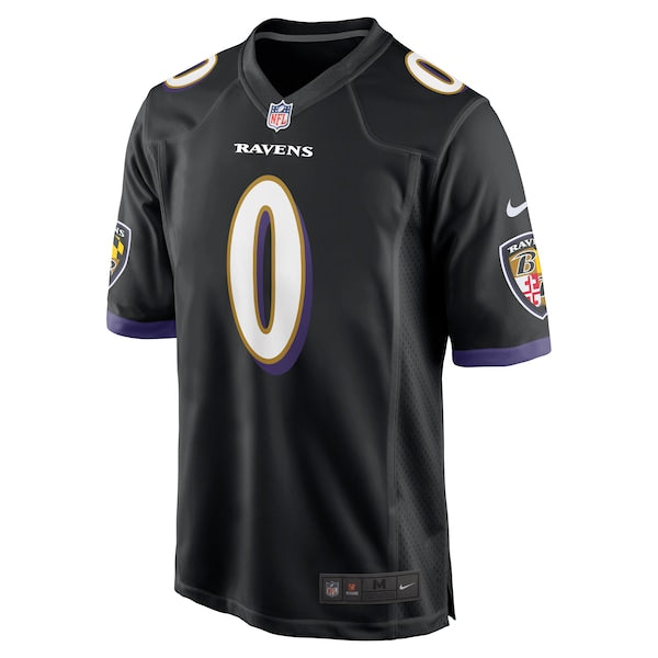 Roquan Smith Baltimore Ravens Nike Team Game Jersey - Black/Purple/White - Image 3