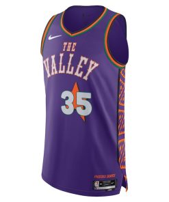 Alternative view of Kevin Durant Phoenix Suns Nike 2024/25 Authentic Player Jersey - City Edition - Purple