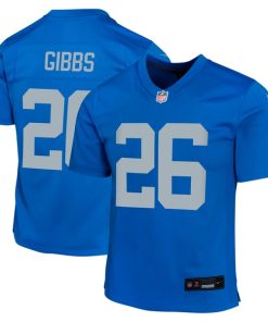 Jahmyr Gibbs Detroit Lions Nike Youth Alternate Game Jersey -  Blue
