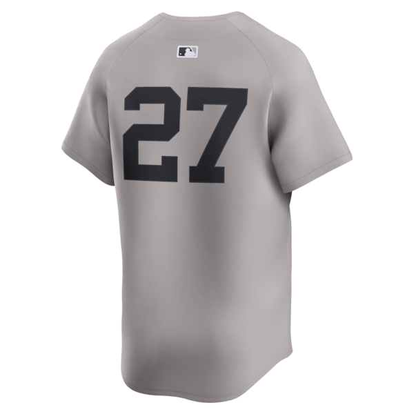 Giancarlo Stanton New York Yankees Nike Road Limited Player Jersey - Gray/White - Image 4