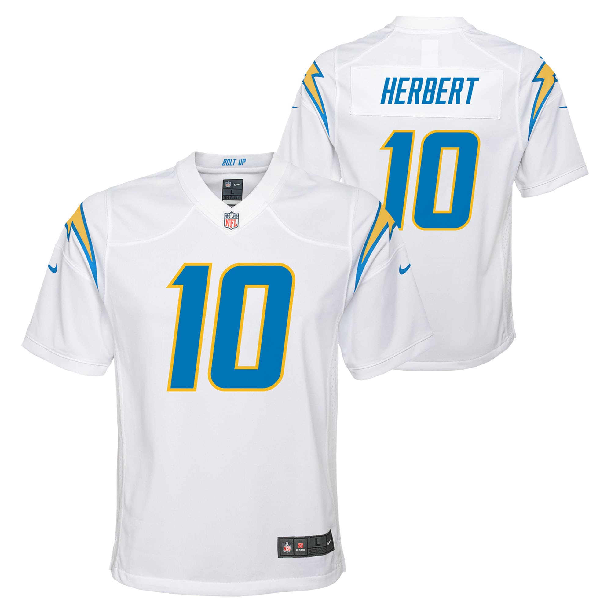 Justin Herbert Los Angeles Chargers Nike Youth Game Jersey - Powder Blue/Navy/Royal/White - Image 8