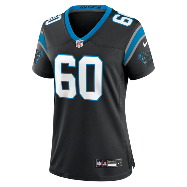 Nick Samac Carolina Panthers Nike Women's Team Game Jersey - Black - Image 2