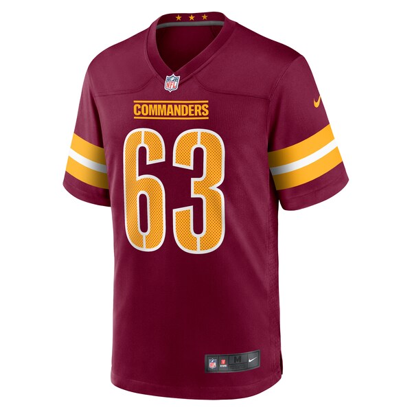 Nick Gates Washington Commanders Nike Game Player Jersey - Burgundy - Image 2