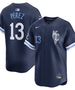 Salvador Perez Kansas City Royals Nike City Connect Limited Jersey - Navy