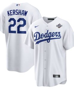 Clayton Kershaw Los Angeles Dodgers Nike 2025 World Series Home Replica Player Jersey - White