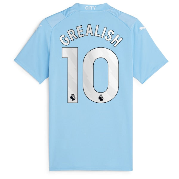 Jack Grealish Manchester City Puma Women's 2023/24 Home Replica Player Jersey - Sky Blue - Image 3