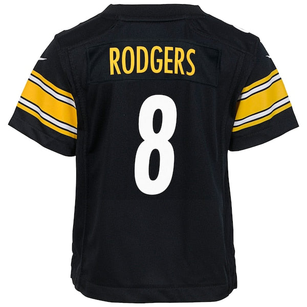 Aaron Rodgers Pittsburgh Steelers Nike Youth Game Jersey - Black/White - Image 4