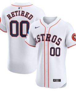 Houston Astros Nike Home Elite Pick-A-Player Retired Roster Patch Jersey - White