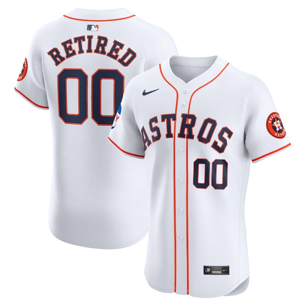 Houston Astros Nike Home Elite Pick-A-Player Retired Roster Patch Jersey - White