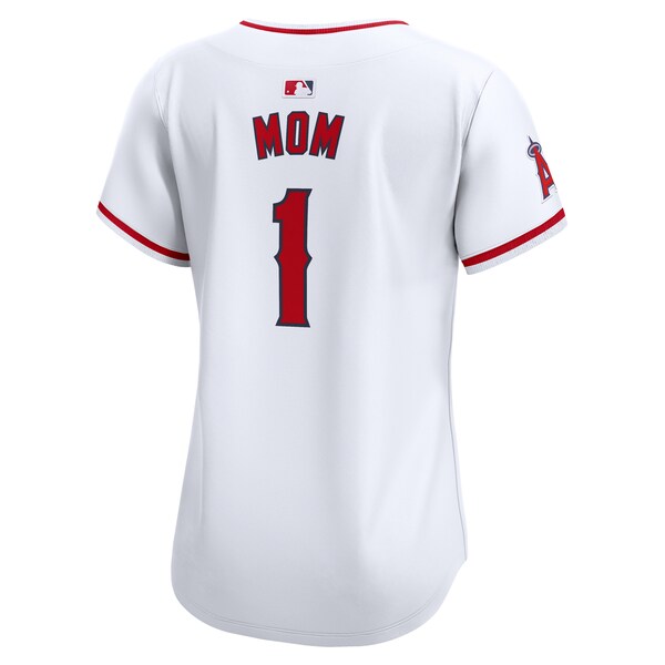 Los Angeles Angels Nike Women's #1 Mom Home Limited Jersey - White - Image 3