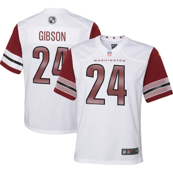 Antonio Gibson Washington Commanders Nike Youth Game Jersey - White/Black/Burgundy - Image 2