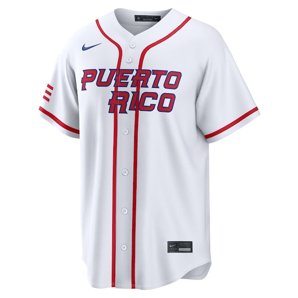 Edwin D¨ªaz Puerto Rico Baseball Nike 2026 World Baseball Classic Home Stadium Jersey - White - Image 2