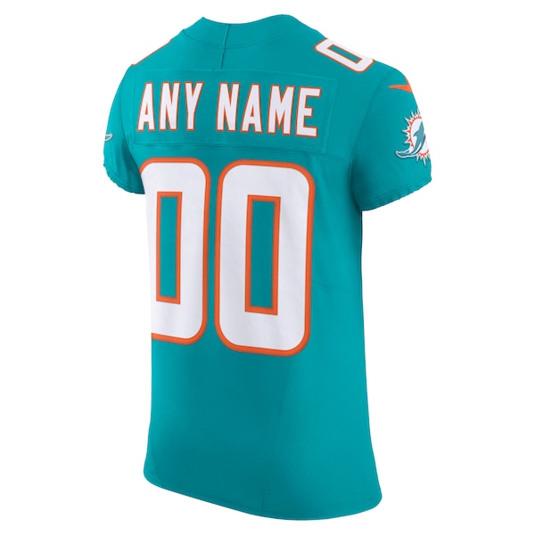 Miami Dolphins Nike Vapor F.U.S.E. Elite Custom Jersey - Aqua - Image 3