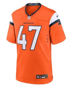 Alternative view of Karene Reid Denver Broncos Nike Team Game Jersey -  Orange