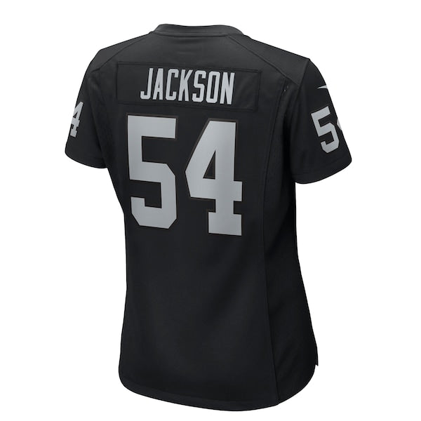 Brennan Jackson Las Vegas Raiders Nike Women's Team Game Jersey - Black - Image 3