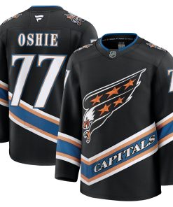 Alternative view of TJ Oshie Washington Capitals  Home Premium Jersey - Red/Black