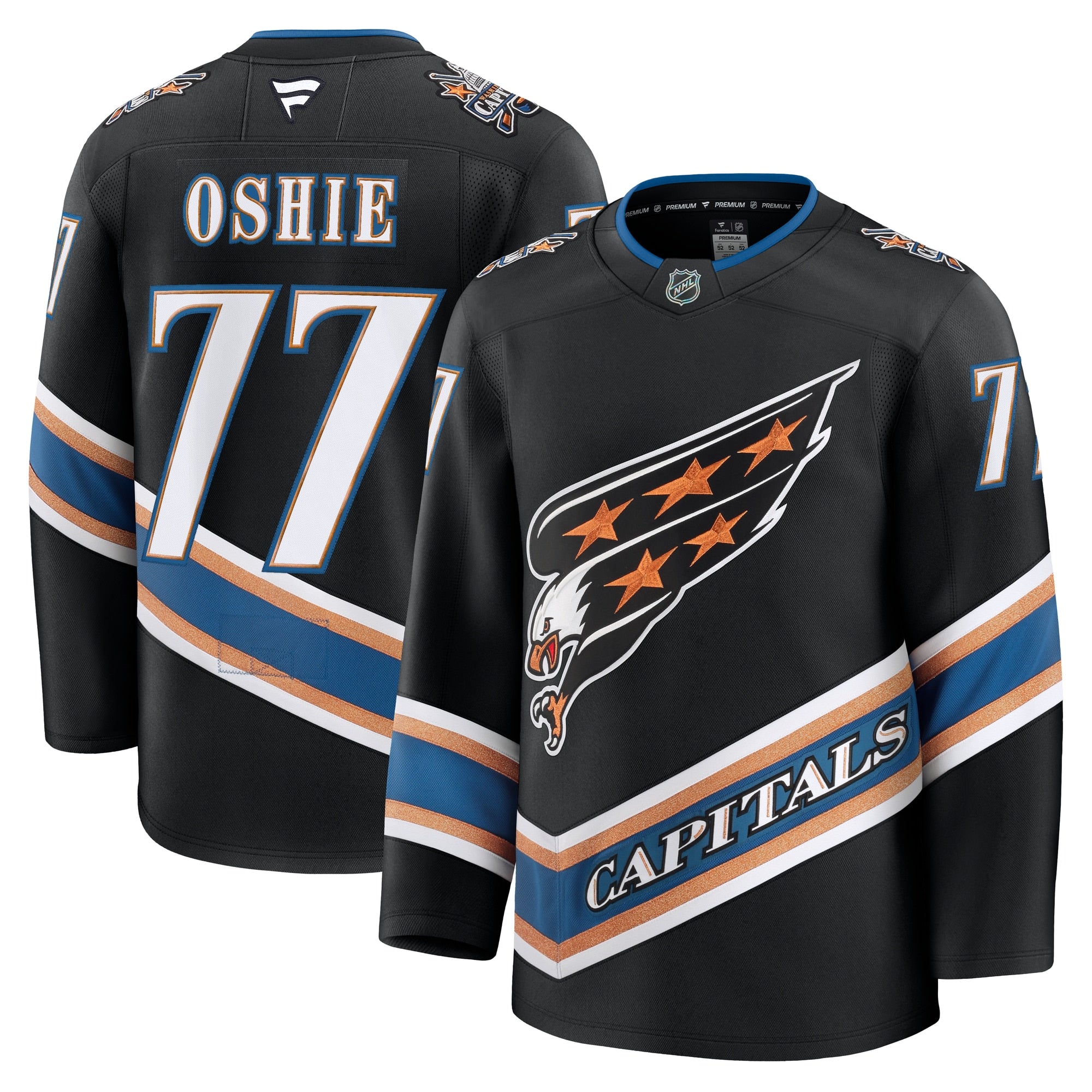TJ Oshie Washington Capitals Home Premium Jersey - Red/Black - Image 2
