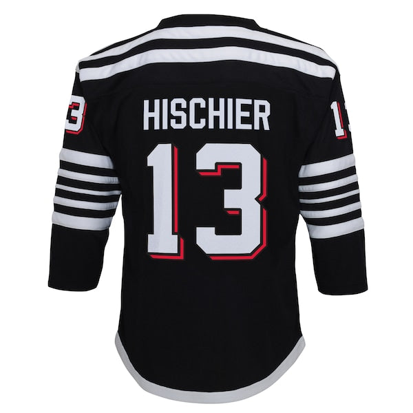 Nico Hischier New Jersey Devils Preschool 2021/22 Alternate Replica Player Jersey - Black - Image 3