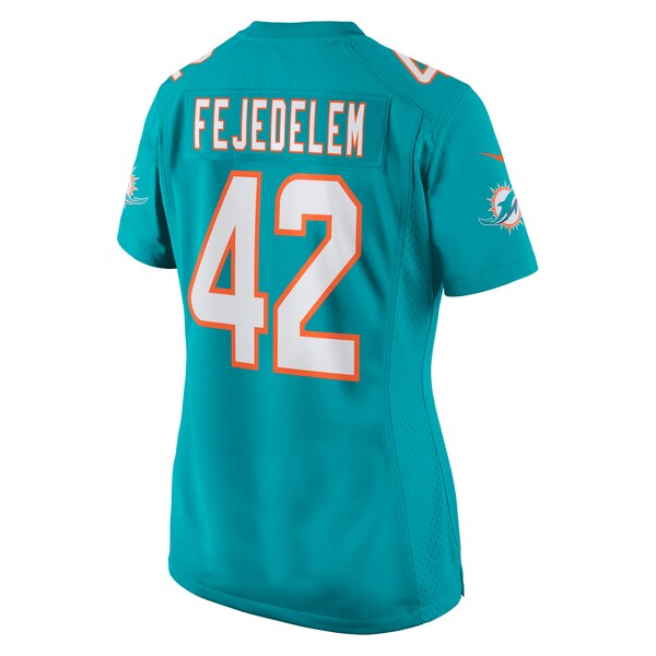 Clayton Fejedelem Miami Dolphins Nike Women's Game Jersey - Aqua - Image 3
