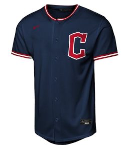 Alternative view of Jos¨¦ Ram¨ªrez Cleveland Guardians Nike Youth Alternate Replica Player Jersey - Navy