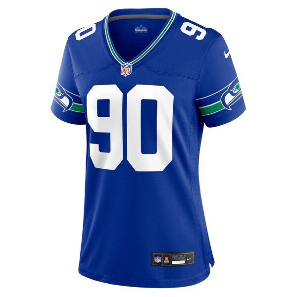 Jarran Reed Seattle Seahawks Nike Women's Throwback Player Game Jersey - Royal - Image 2