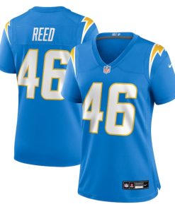 Nikko Reed Los Angeles Chargers Nike Women's Team Game Jersey -  Powder Blue