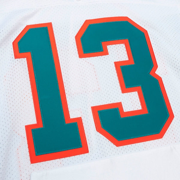 Dan Marino Miami Dolphins 1995 Authentic Throwback Retired Player Jersey - White/Aqua - Image 2
