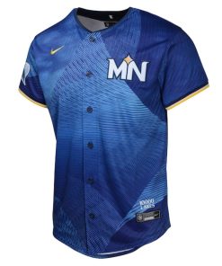 Alternative view of Max Kepler Minnesota Twins Nike Youth 2024 City Connect Limited Jersey - Royal