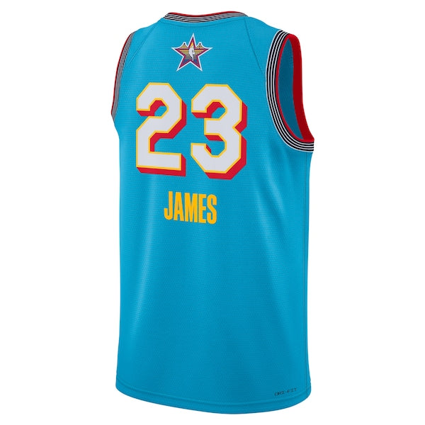 LeBron James Jordan Brand Unisex 2025 NBA All-Star Game Swingman Player Jersey - Light Blue - Image 3