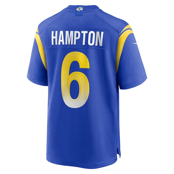 Nick Hampton Los Angeles Rams Nike Team Game Jersey - Royal - Image 3