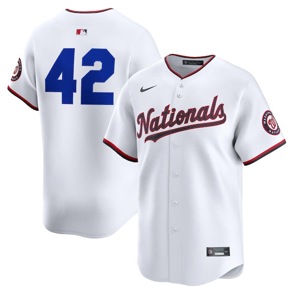 Washington Nationals Nike Home 2025 Jackie Robinson Day Limited Jersey?ยจC White