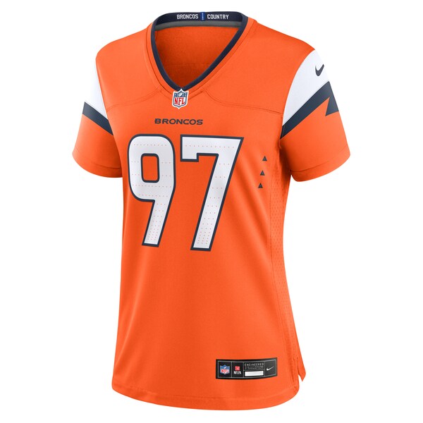 Malcolm Roach Denver Broncos Nike Women's Team Game Jersey - Orange - Image 3