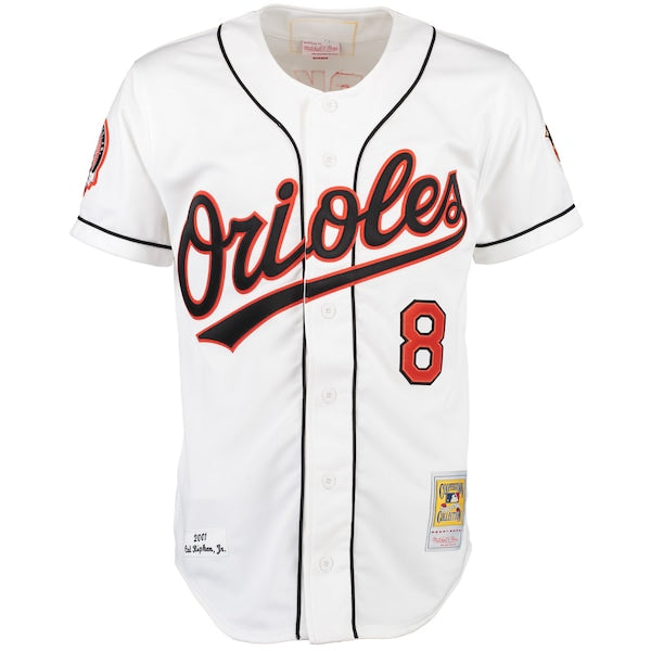 Cal Ripken Baltimore Orioles Home Authentic Jersey - White - Image 2