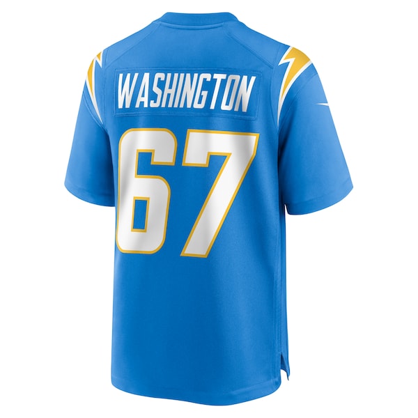 Savion Washington Los Angeles Chargers Nike Team Game Jersey - Powder Blue - Image 3