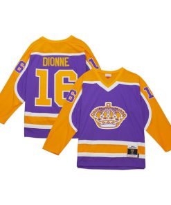Alternative view of Marcel Dionne Los Angeles Kings  1980/81 Blue Line Player Jersey - Purple