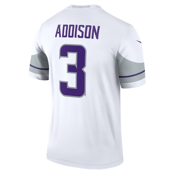 Jordan Addison Minnesota Vikings Nike Alternate Legend Player Jersey - White - Image 3