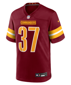 Alternative view of Car'lin Vigers Washington Commanders Nike Team Game Jersey -  Burgundy
