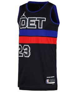 Alternative view of Jaden Ivey Detroit Pistons Jordan Brand Unisex Swingman Jersey - Statement Edition - Black