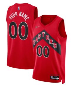 Toronto Raptors Nike 2021/22 Diamond Swingman Custom Jersey - Icon Edition - Red