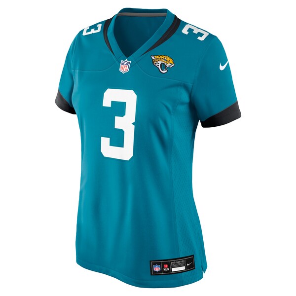 Jakobi Meyers Jacksonville Jaguars Nike Women's Team Game Jersey - Teal - Image 2