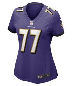 Alternative view of Daniel Faalele Baltimore Ravens Nike Women's Player Game Jersey - Purple