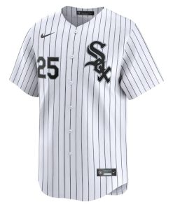 Alternative view of Andrew Vaughn Chicago White Sox Nike Home Limited Player Jersey - White