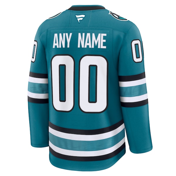 San Jose Sharks Home Premium Custom Jersey - Teal - Image 3