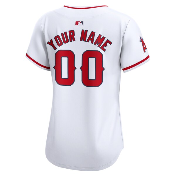 Los Angeles Angels Nike Women's Home Limited Custom Jersey - White - Image 3