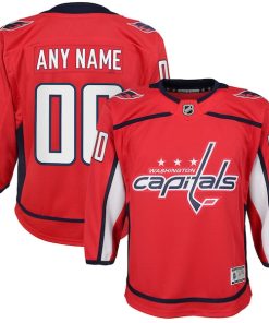 Washington Capitals Youth Home Custom Premier Jersey - Red