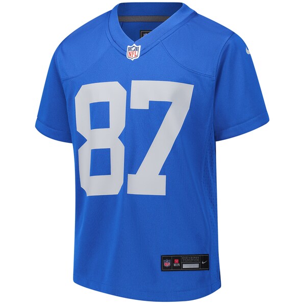 Sam LaPorta Detroit Lions Nike Youth Alternate Game Jersey - Blue - Image 3